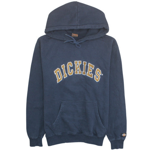 Dickies Men's Blue Pullover Hoodie Large Fleece Logo Sweatshirt