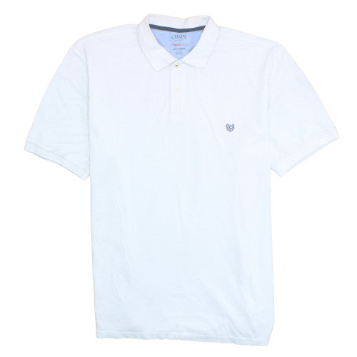 Chaps Men's White 3XLT Cotton Polo Shirt Classic Fit
