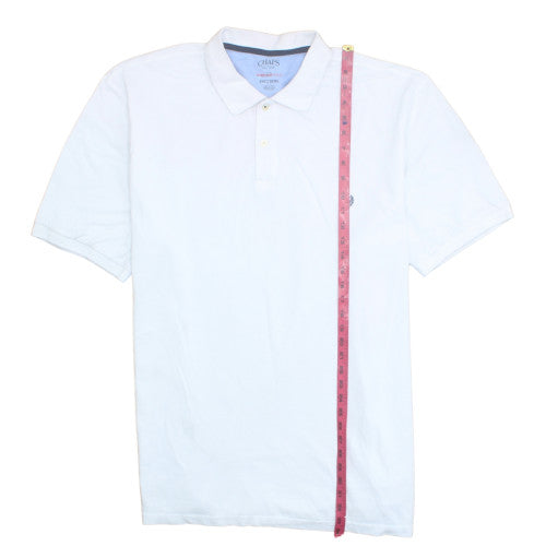 Chaps Men's White 3XLT Cotton Polo Shirt Classic Fit
