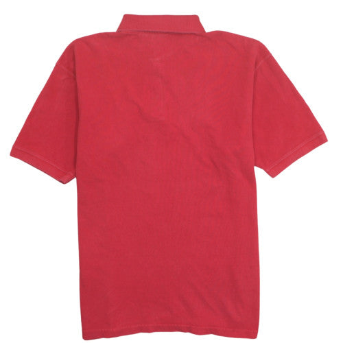 Disney Men's Red Cotton Mickey Mouse Polo Shirt XL