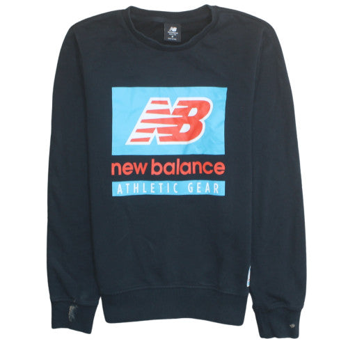 New Balance Men's Black M Pullover Sweatshirt Graphic Print