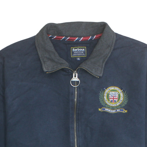 Barbour Men's Blue 2XL Basic Full Zip Polo Club Jacket