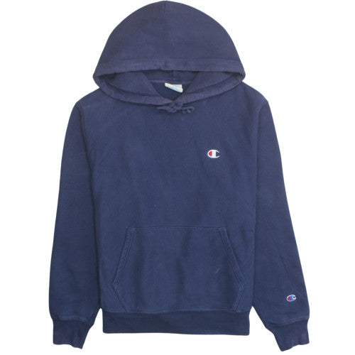 Champion Men's Blue Pullover Hoodie M Classic Reverse Weave