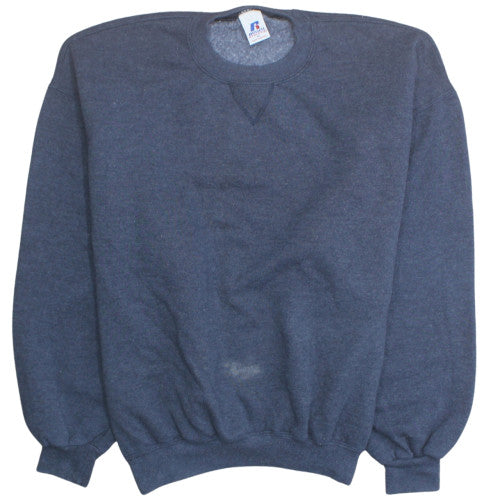 Russell Athletic Men's Blue Pullover Fleece Sweatshirt Size L