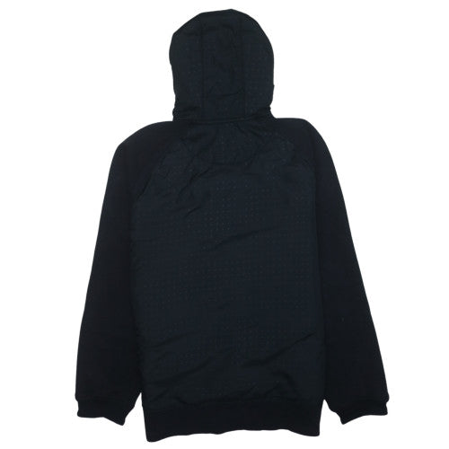 Nike Men's Black Full Zip Sports Hoodie Size L Lightweight Fleece