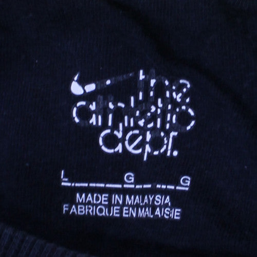 Nike Men's Black Full Zip Sports Hoodie Size L Lightweight Fleece