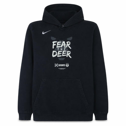 Nike Men's Black XL Pullover Hoodie Fear The Deer Basketball Sportswear