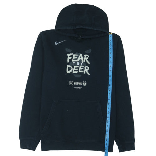 Nike Men's Black XL Pullover Hoodie Fear The Deer Basketball Sportswear