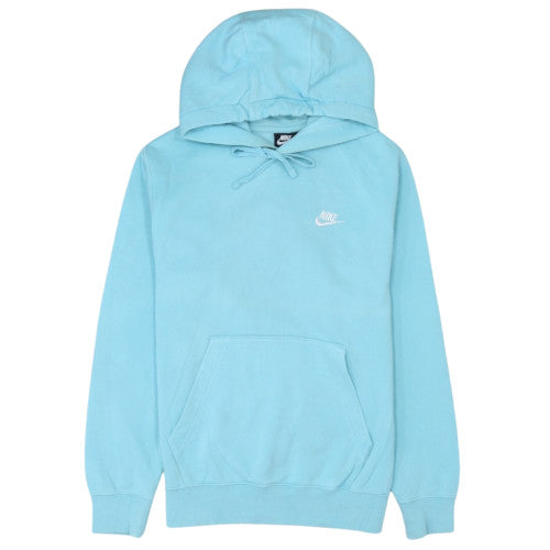 Nike Womens Blue Pullover Hoodie XS Cotton Blend Hooded Sweatshirt