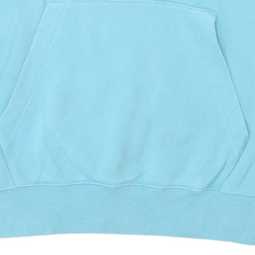 Nike Womens Blue Pullover Hoodie XS Cotton Blend Hooded Sweatshirt