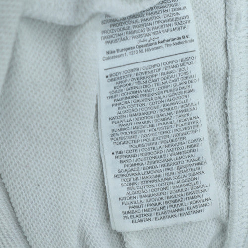Nike Men's White Graphic Pullover Sweatshirt M Regular Fit