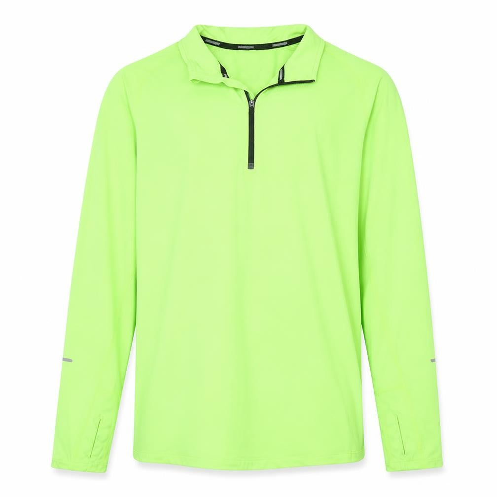 Nike Men's Green Dri-Fit 1/4 Zip Long Sleeve Athletic Sweatshirt M