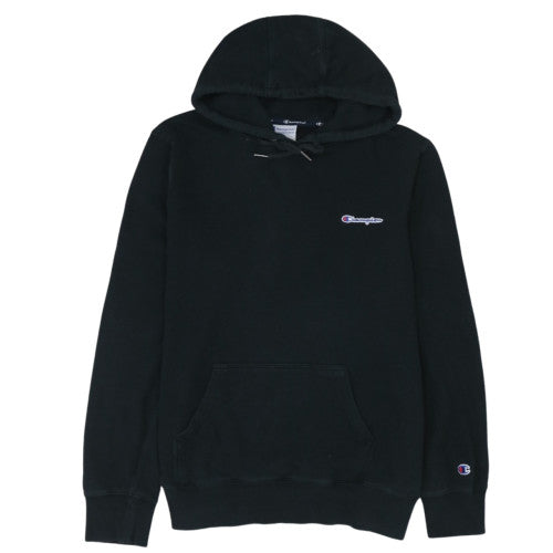 Champion Men's Black XL Pullover Hoodie with Logo Embroidery