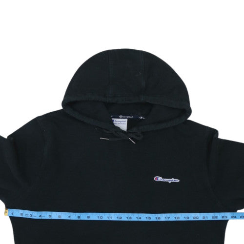 Champion Men's Black XL Pullover Hoodie with Logo Embroidery