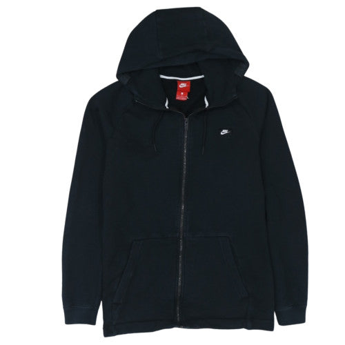 Nike Men's Black Full Zip Hoodie Size L Regular Fit Sportswear