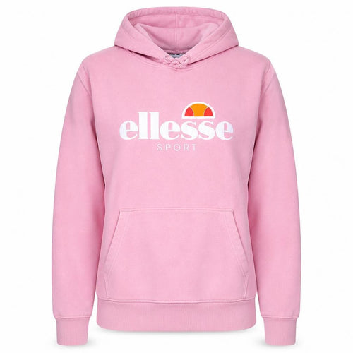 Ellesse Womens Pink Pullover Hoodie UK 18 Cotton Blend Sport Sweatshirt