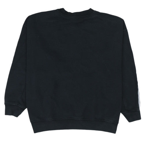 Adidas Womens Black Crew Neck Pullover Sweatshirt Size 14