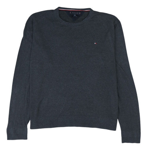 Tommy Hilfiger Men’s Grey 3XL Cotton Silk Crew Neck Jumper