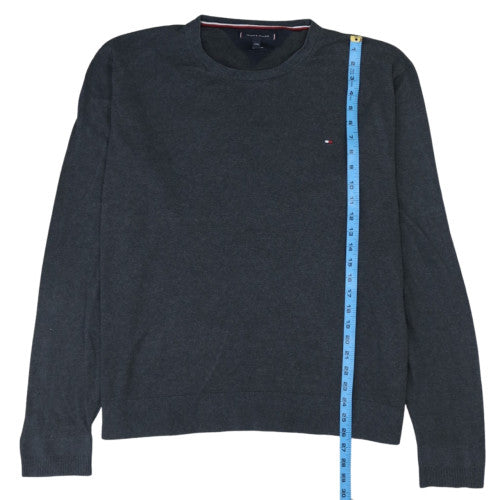 Tommy Hilfiger Men’s Grey 3XL Cotton Silk Crew Neck Jumper