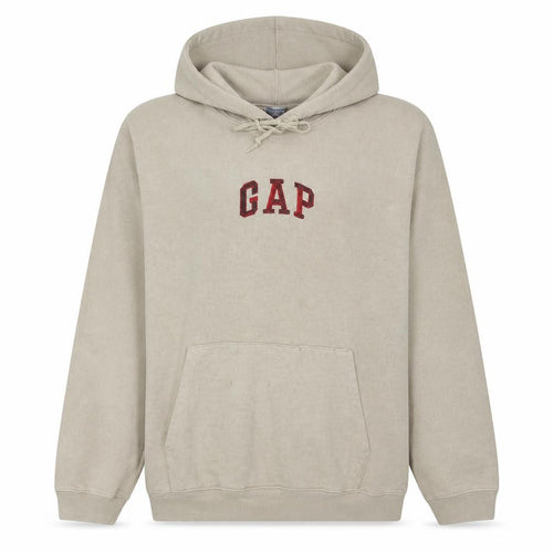 Gap Womens Beige Pullover Hoodie Large Cotton Blend Casual