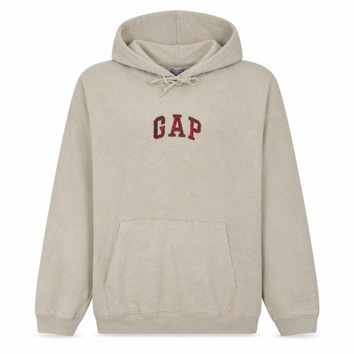 Gap Womens Beige Pullover Hoodie Large Cotton Blend Casual