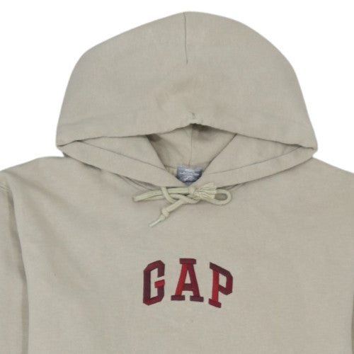 GAP Womens Beige Pullover Hoodie Large Cotton Blend Casual