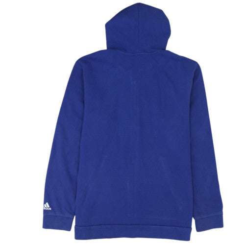 Adidas Women Blue Full Zip Hoodie XL Cotton Blend Casual