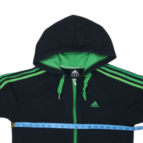 Adidas Men's Black Full Zip Hoodie S Sports Fleece Essentials