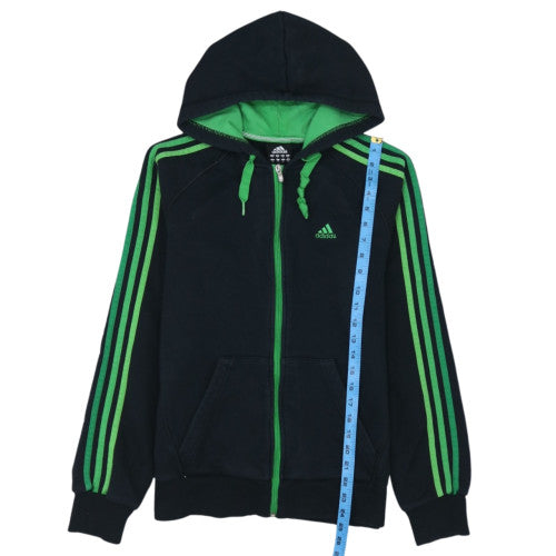 Adidas Men's Black Full Zip Hoodie S Sports Fleece Essentials