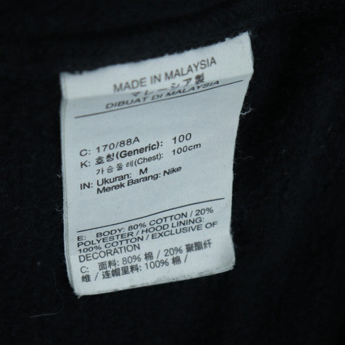 Nike Womens Black M Pullover Hoodie 80% Cotton 20% Polyester