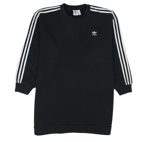 Adidas Womens Black Long Sleeve Crew Neck Pullover Sweatshirt Size M