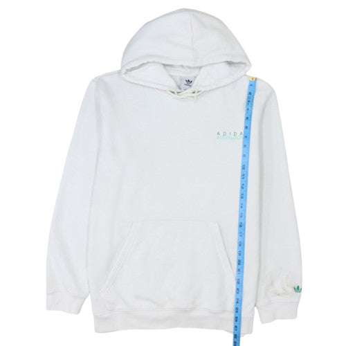 Adidas Women’s White Pullover Hoodie L Sports Club Graphic Cotton Blend