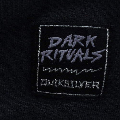Quiksilver Men's Black Pullover Hoodie M Surf Graphic Fleece
