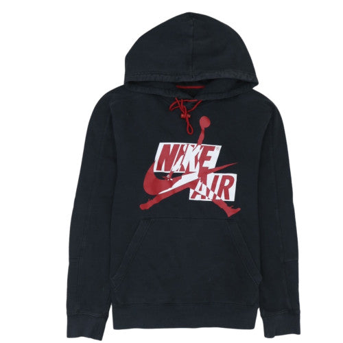 Nike Jordan Men's Black L Pullover Hoodie with Red Logo