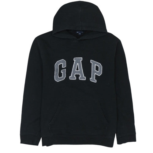 GAP Mens Black XL Pullover Hoodie Fleece Logo Sweatshirt