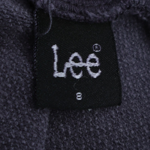 Lee Womens Grey Pullover Hoodie Size 8 100% Cotton Casual Sweatshirt