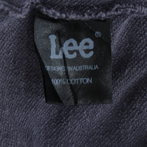 Lee Womens Grey Pullover Hoodie Size 8 100% Cotton Casual Sweatshirt