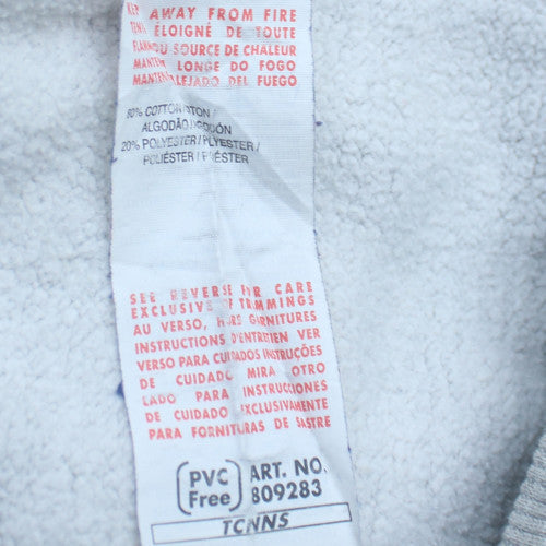 Puma Men's Grey Hoodie Large Pullover Logo Cotton Blend Casual