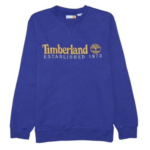 Timberland Women Purple Crew Neck Pullover Sweatshirt M Cotton Blend