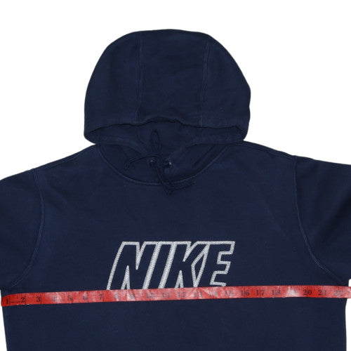 Nike Men's Blue Pullover Hoodie Size M Regular Fit Fleece Sweatshirt