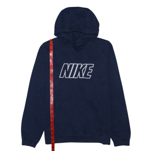 Nike Men's Blue Pullover Hoodie Size M Regular Fit Fleece Sweatshirt