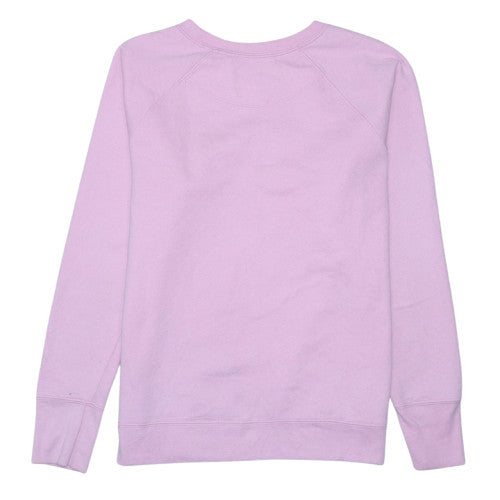 Champion Womens Pink Pullover Sweatshirt L Crew Neck Logo Cotton