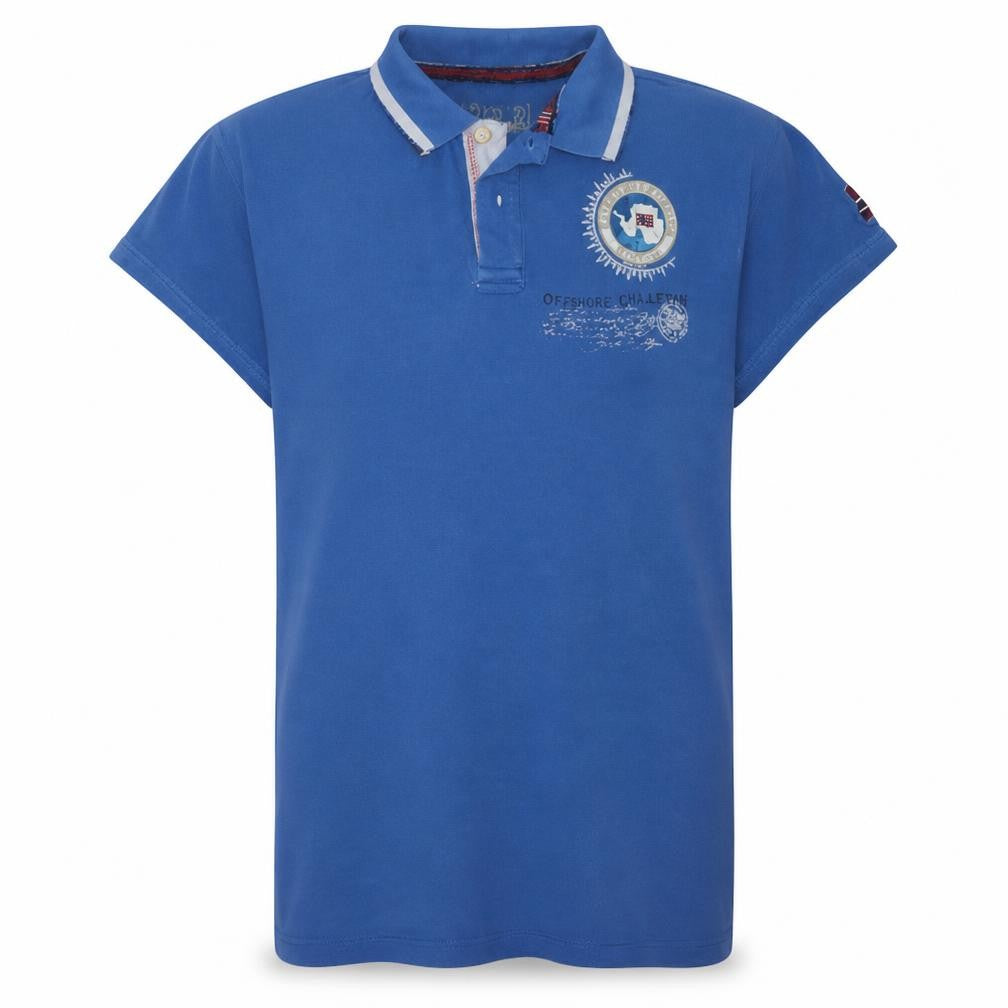 Napapijri Mens Blue Polo Shirt XXL Classic Cotton Short Sleeve