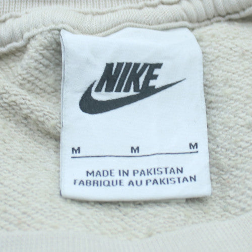 Nike Womens Beige Crew Neck Sweatshirt M - Classic Casual Style