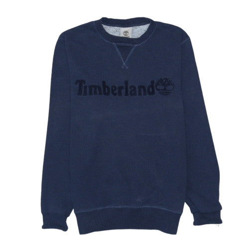 Timberland Men’s Blue Crew Neck Pullover Sweatshirt Size S