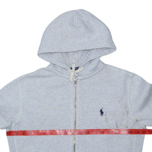 Polo Ralph Lauren Womens Grey Full Zip Hoodie XS Cotton Blend
