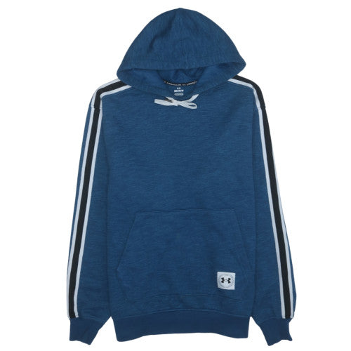 Under Armour Men Blue Pullover Hoodie Medium Sports Jersey