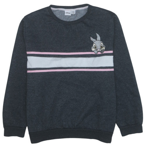 Disney Womens Grey Thumper Sweatshirt XL Pullover Long Sleeve Casual