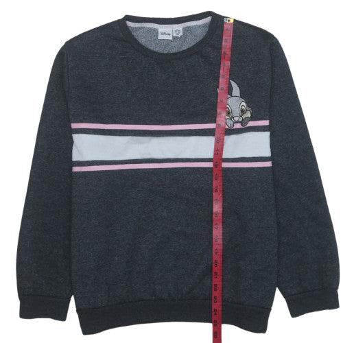 Disney Womens Grey Thumper Sweatshirt XL Pullover Long Sleeve Casual