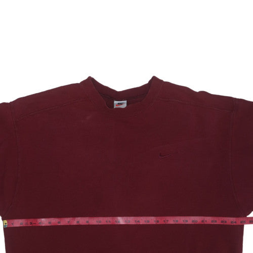 Nike Men's Red XL Pullover Sweatshirt Vintage Fleece Crew Neck